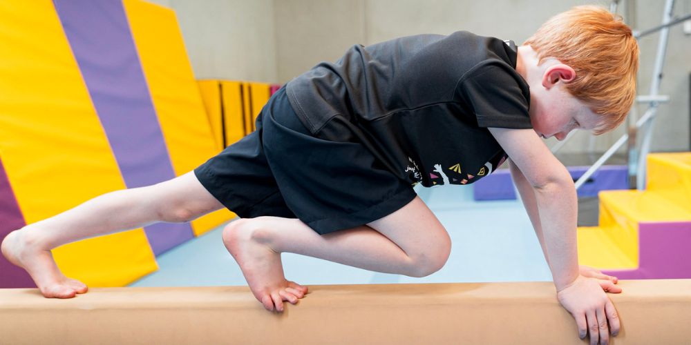 healthy kids on ninja warrior training