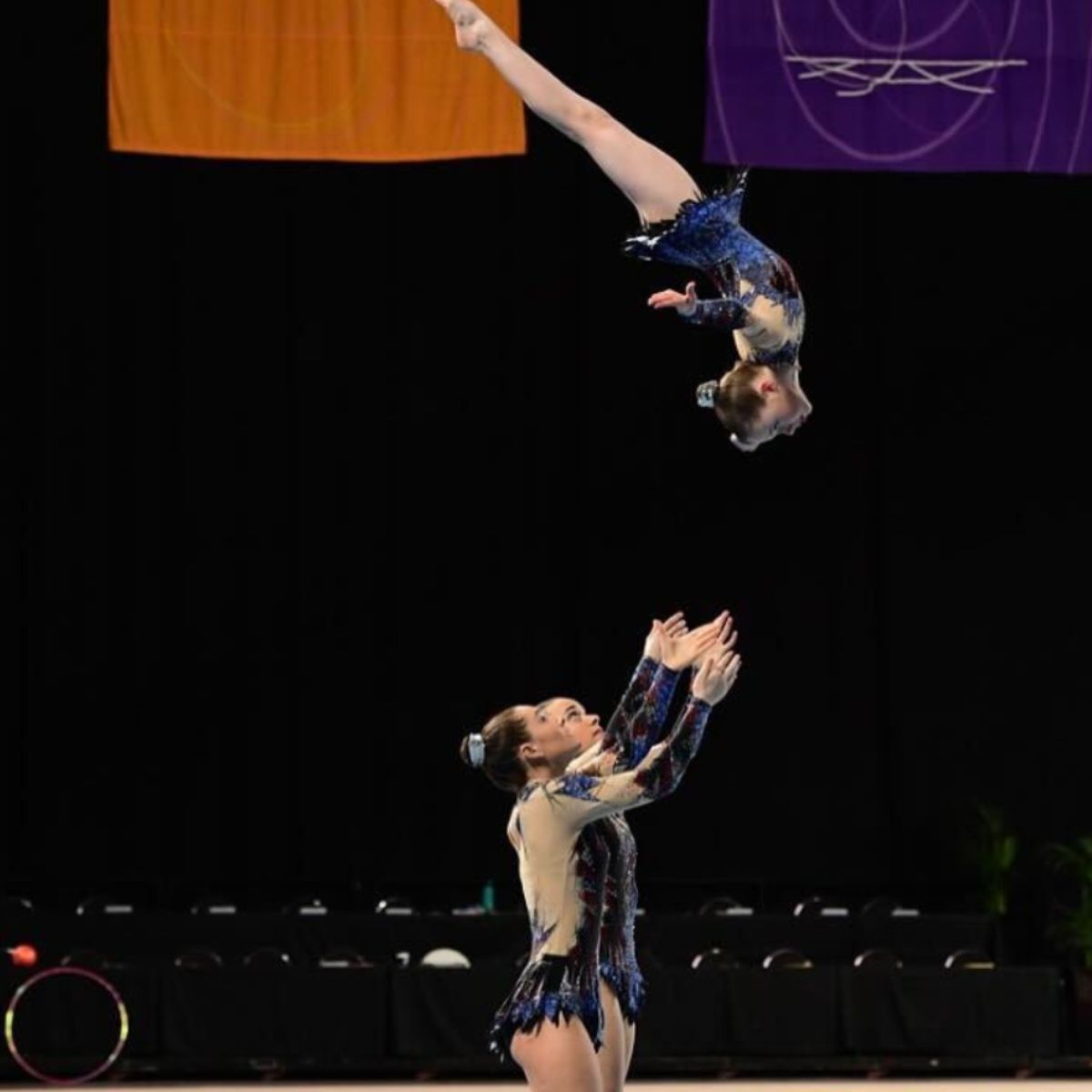 Gymnastics stunts, gymnastics routine - Skylark Sports