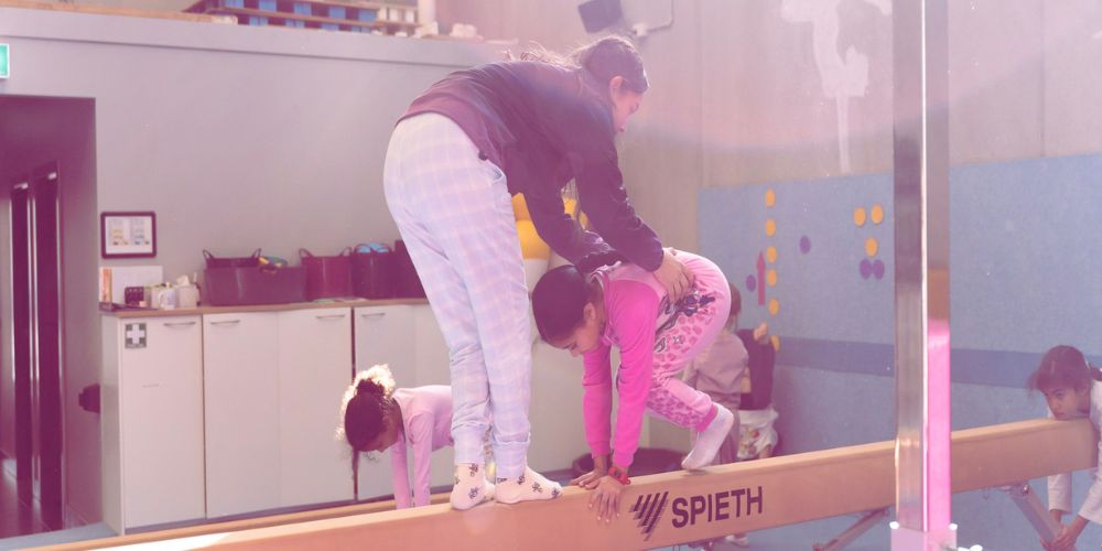 Typical training on gymnastics - Skylark Sports